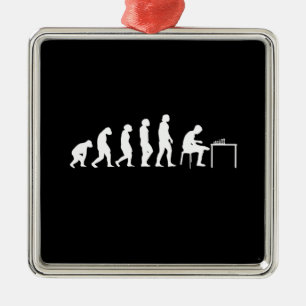 Chess Chess Player Metal Tree Decoration