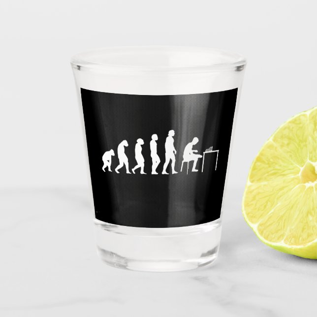 Chess Chess Player Shot Glass (Front)