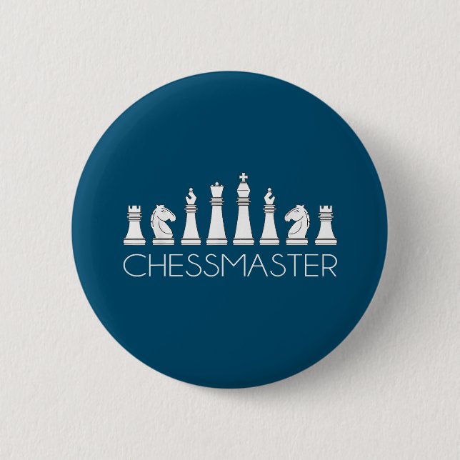 Chess  - Chessmaster 6 Cm Round Badge (Front)
