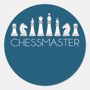 Chess - Chessmaster Classic Round Sticker