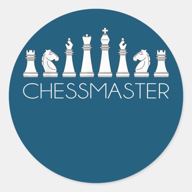 Chess  - Chessmaster Classic Round Sticker (Front)
