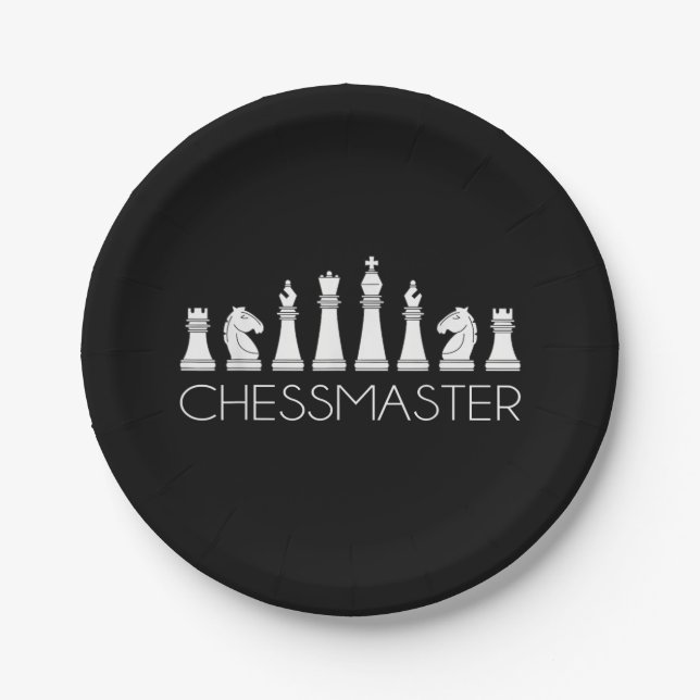 Chess  - Chessmaster Paper Plate (Front)