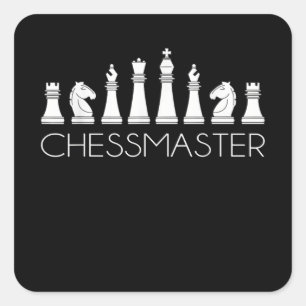 Chess  - Chessmaster Square Sticker