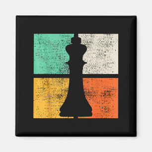 Chess Chessmen King Player Magnet