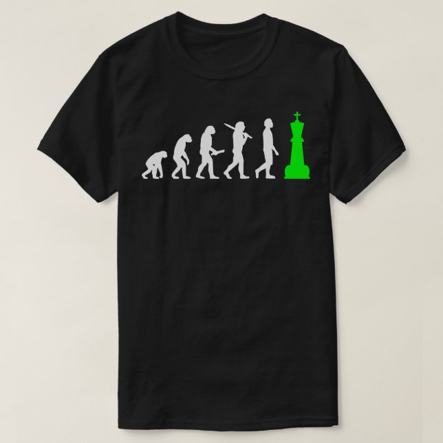 Chess Chessplayer with King chess piece for men T-Shirt (Design Front)