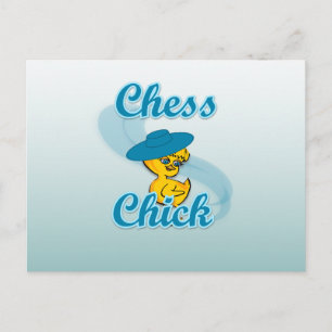 Chess Chick #3 Postcard