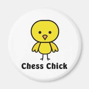 Chess Chick Magnet