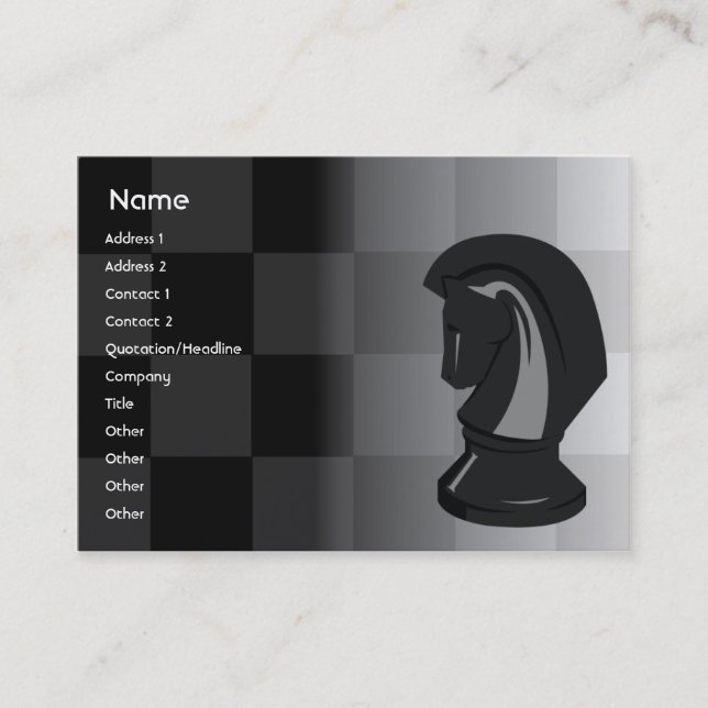 Chess - Chubby Business Card (Front)