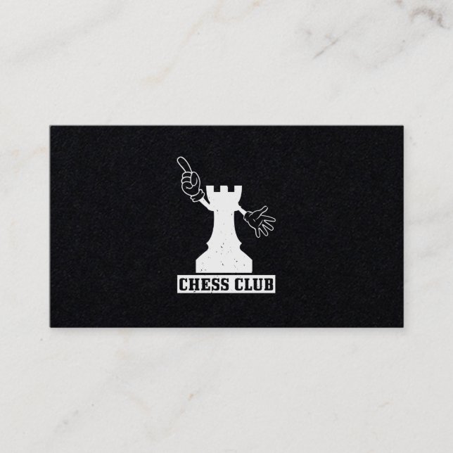 Chess Club Business Card (Front)