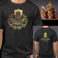 Chess Club League Tournament Name Sponsor on Back