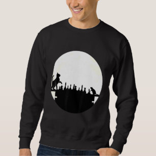 Chess Coach For Men Clothing Mouse Cat Moon Women  Sweatshirt