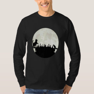 Chess Coach For Men Clothing Mouse Cat Moon Women  T-Shirt