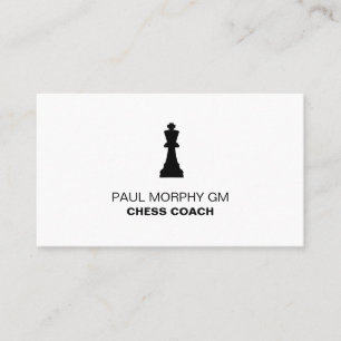 Chess Coach / Tutor  Business Card