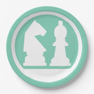 CHESS custom colour paper plates