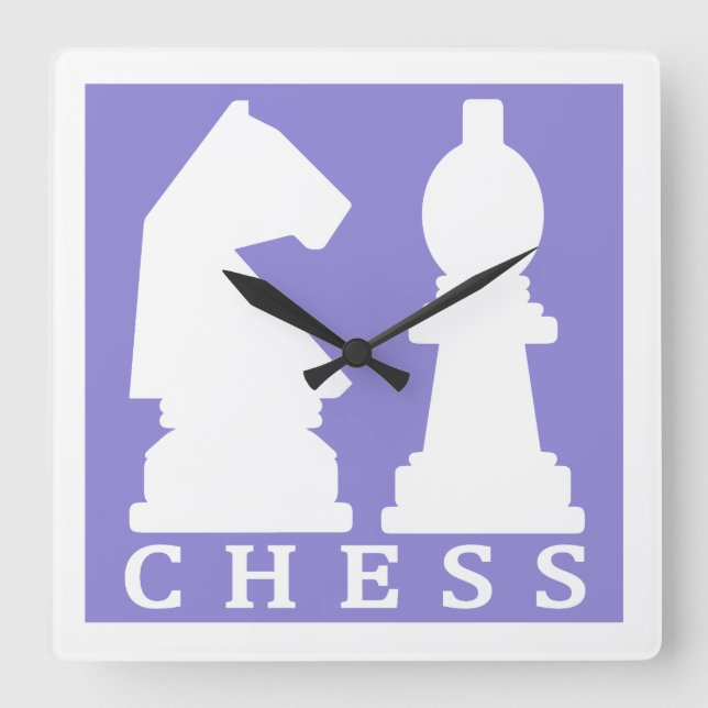 CHESS custom colour wall clock (Front)