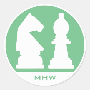 CHESS custom monogram & colour stickers