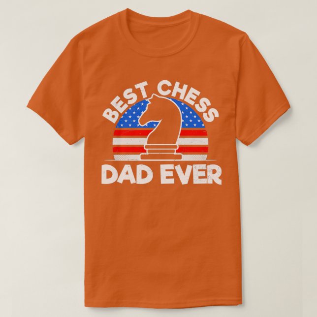 Chess Dad Shirt American Flag Best Gift (Design Front)