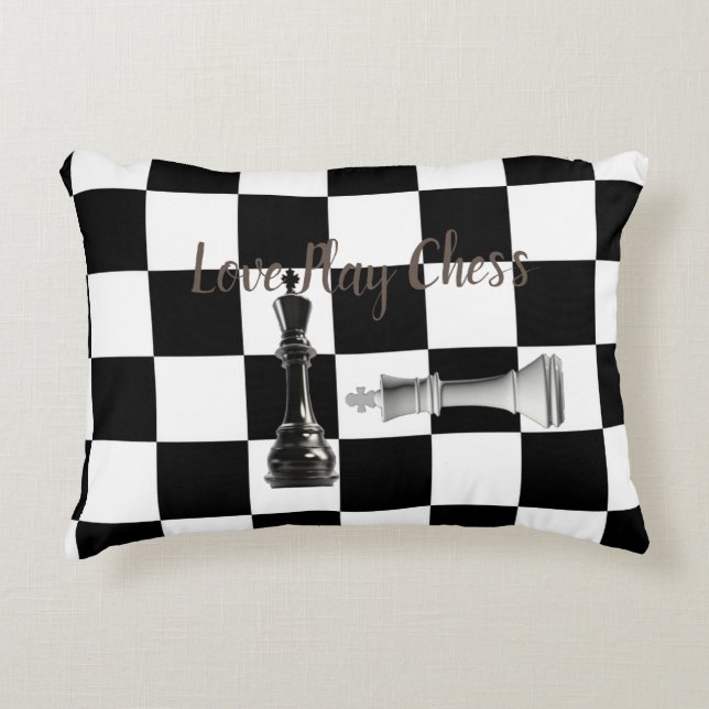 Chess  decorative cushion (Front)