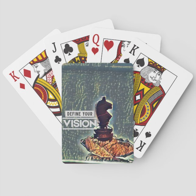 Chess - Define Your vision Playing Cards (Back)