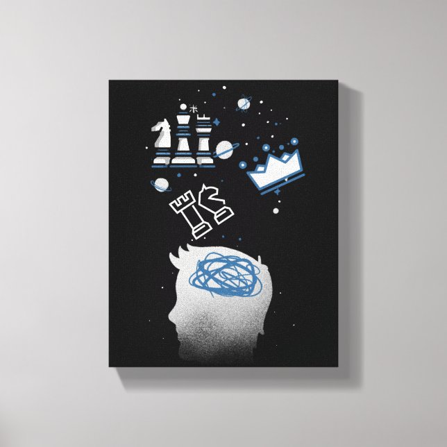 Chess Design Canvas Print (Front)
