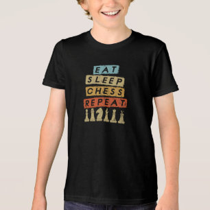 Chess - Eat Sleep Chess Repeat Tri-Blend Shirt