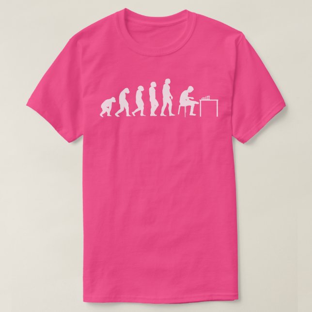 Chess Evolution Play Chess 1 T-Shirt (Design Front)