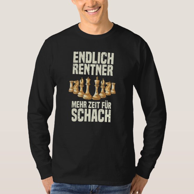 Chess Finally Pensioner More Time For Chess Player T-Shirt (Front)