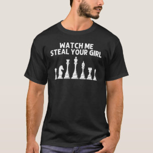 Chess For Men Dad Chess Players Knight Rook Piece T-Shirt