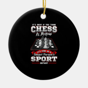 Chess Funny Quotes Humour Sayings Ceramic Tree Decoration