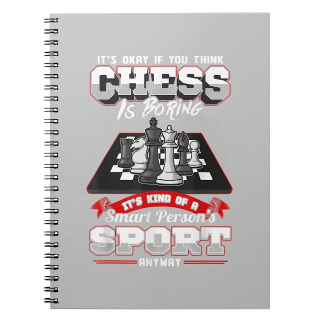 Chess Funny Quotes Humour Sayings Notebook (Front)