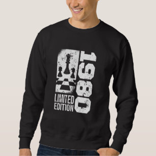 Chess-game 1980 Birthday Chess Pieces Chess-player Sweatshirt