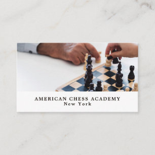 Chess Game, Chess Club Business Card
