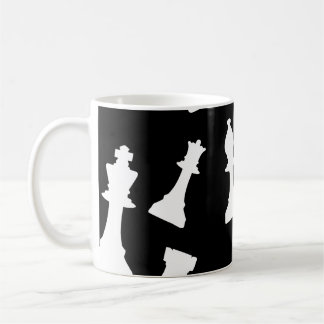 Chess game pieces coffee mug