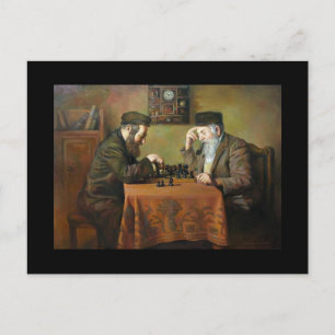 Chess Game Postcard