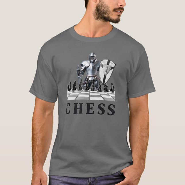 Chess Game, Strategic, Thinking Ahead, Checkmate T-Shirt (Front)
