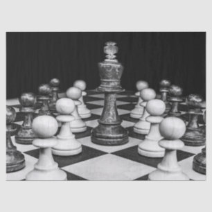 chess game tissue paper