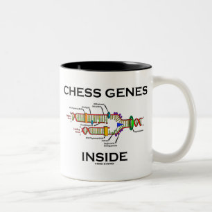 Chess Genes Inside (DNA Replication) Two-Tone Coffee Mug