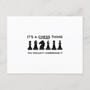 Chess Gift   Chess Player Chessboard Chess Club Postcard