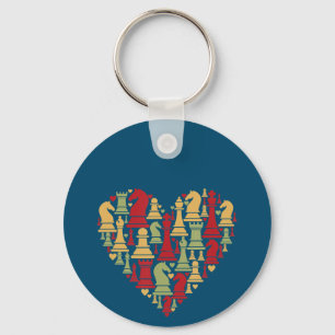 Chess Gift I Really Love Chess Key Ring