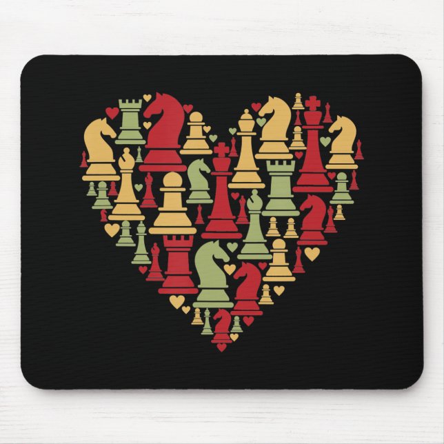 Chess Gift | I Really Love Chess Mouse Pad (Front)