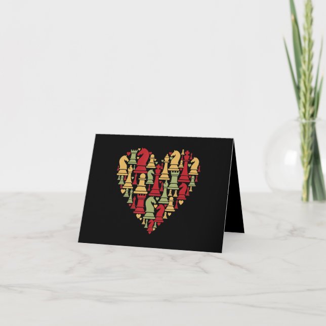 Chess Gift | I Really Love Chess Thank You Card (Front)