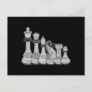 Chess Gift I Really Love The Chess Pieces Announcement Postcard