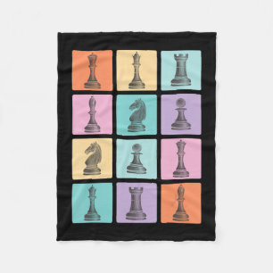 Chess Gift   I Really Love The Chess Pieces Fleece Blanket