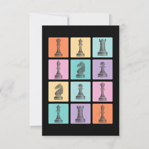 Chess Gift   I Really Love The Chess Pieces Invitation