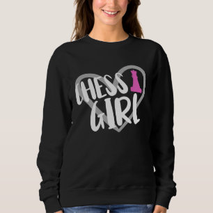 Chess Girl Heart Chess Player Sweatshirt