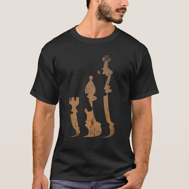 Chess Grandmaster Board Game Chess Pieces Checkmat T-Shirt (Front)