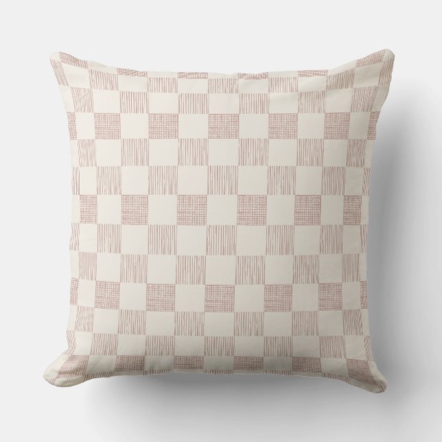 Chess Grid Manual Lines Cushion (Front)