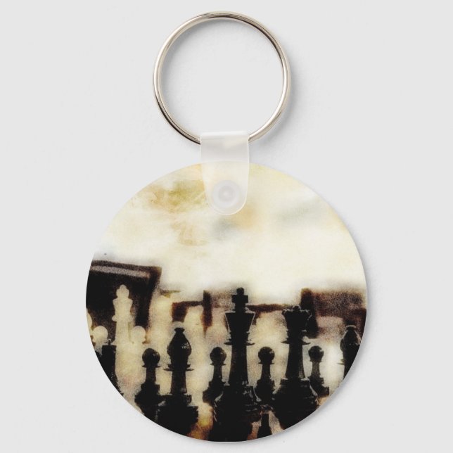 Chess Grunge Key Chain (Front)