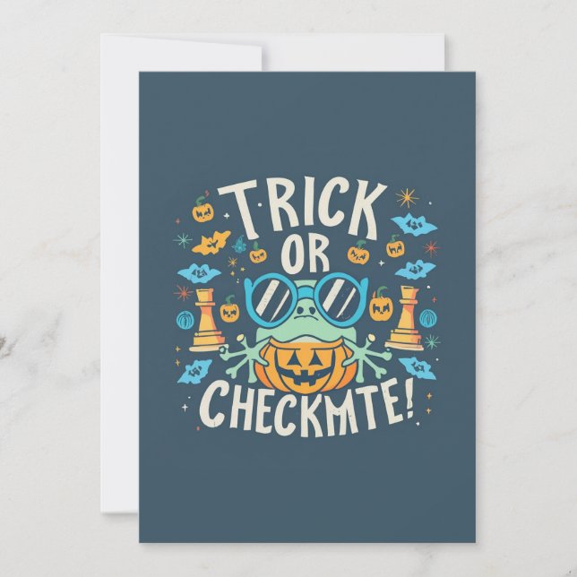 Chess Halloween Invitation (Front)