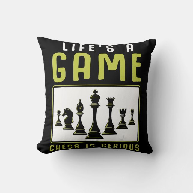 Chess Heartbeat Chess Master Chess Club Cushion (Front)